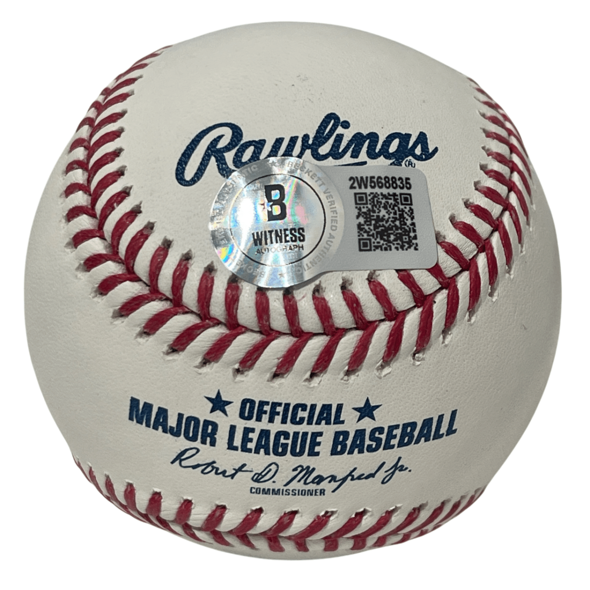 Rick Monday Signed Autographed ROMLB Baseball Beckett Witness BAS COA