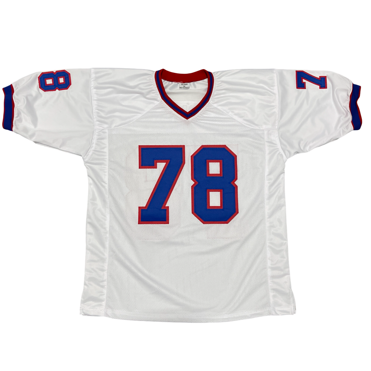 Bruce Smith Signed Buffalo Bills Custom White Jersey Beckett Witness BAS COA