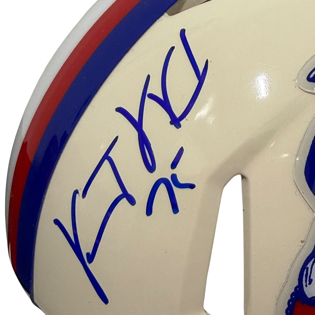 Vince Wilfork Signed New England Patriots Retro Mini Helmet JSA Witness COA