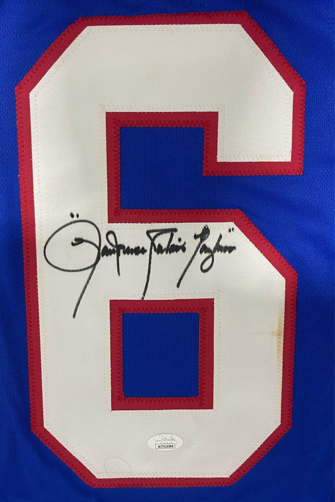 Lawrence Taylor Signed New York Giants Custom Jersey w/ Full Name Beckett W COA