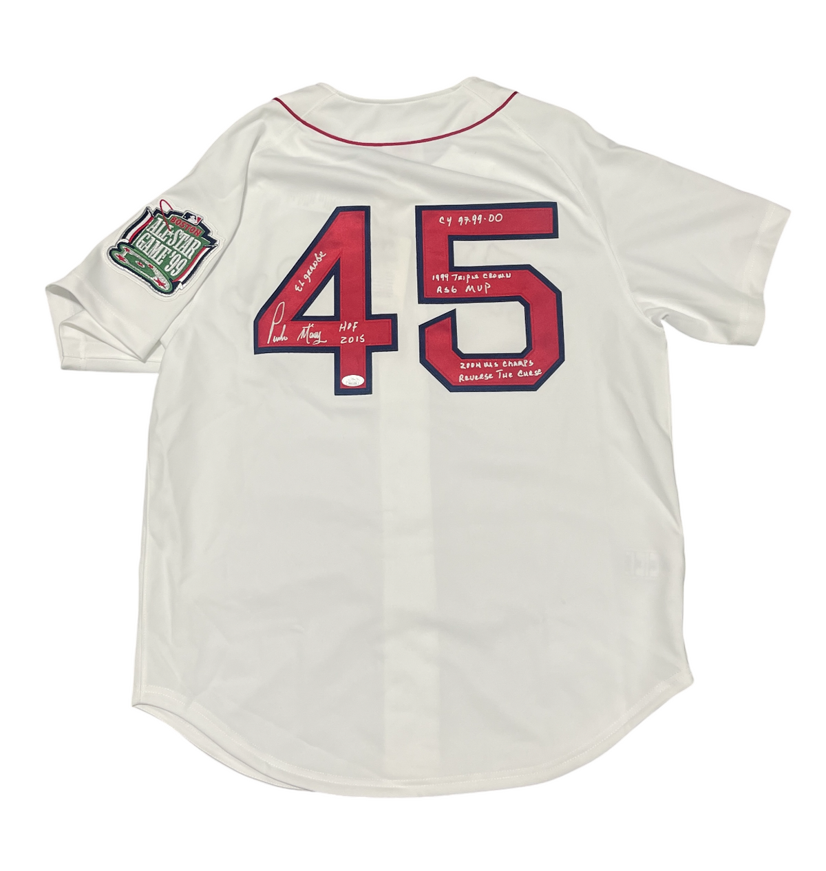 Pedro Martinez Signed Mitchell &amp; Ness Authentic Red Sox Jersey 7x Insc JSA W COA