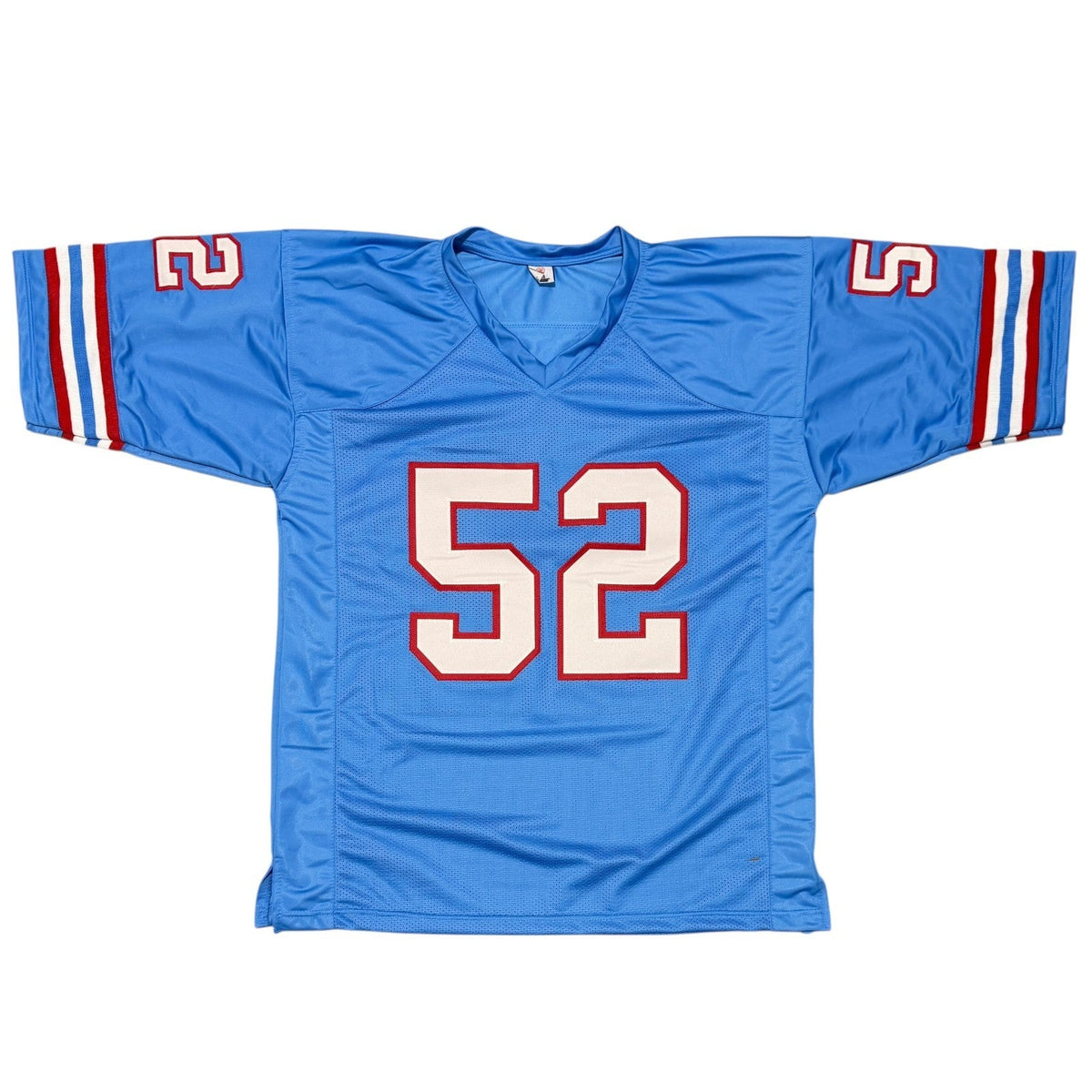 Robert Brazile Signed Houston Oilers Custom Jersey w/ HOF 18 JSA Witness COA