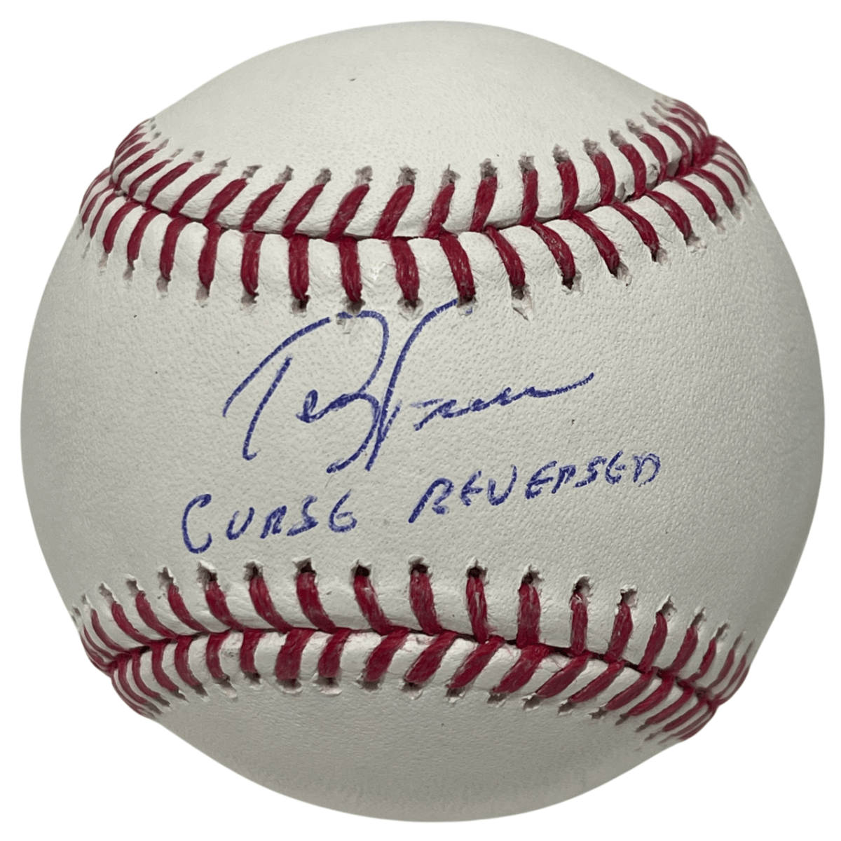 Terry Francona Signed ROMLB Baseball w/ Curse Reversed Beckett Witness BAS COA