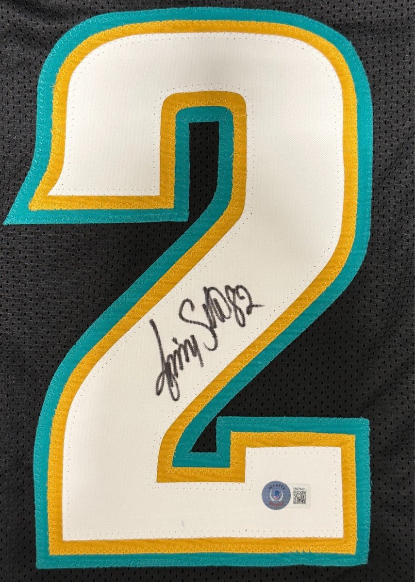 Jimmy Smith Signed Jacksonville Jaguars Custom Jersey Beckett Witness BAS COA