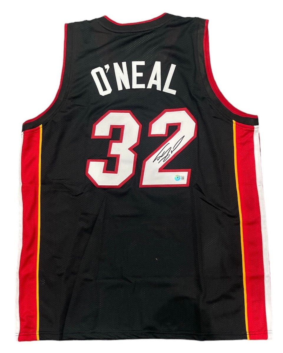 Shaquille O'Neal Signed Diesel Miami Custom Jersey Beckett Witness BAS COA