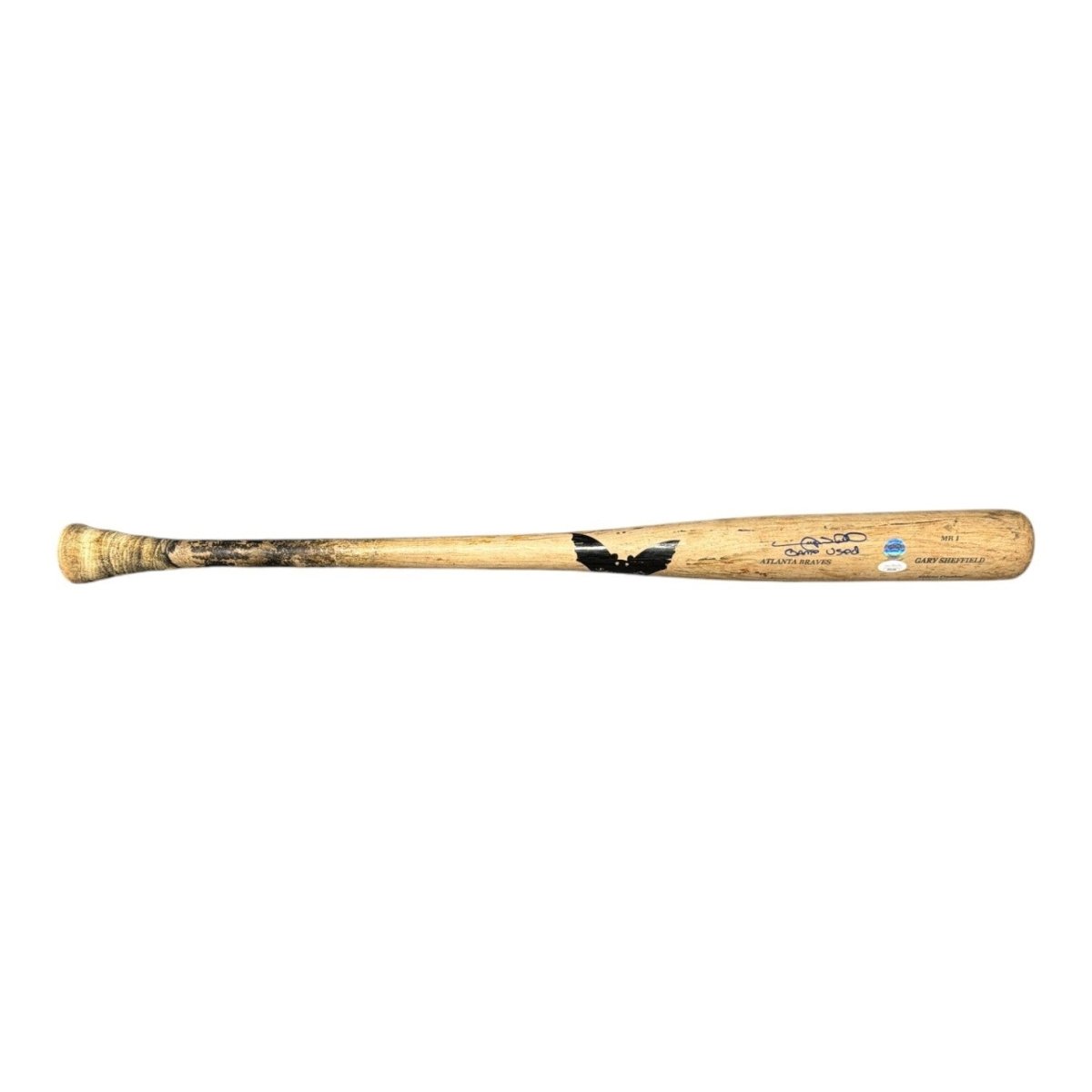Gary Sheffield Signed Game Used Sam Bat Natural Bat JSA COA Braves A
