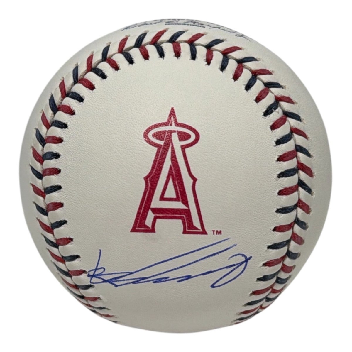 Vladimir Guerrero Signed Autographed LA Angels Logo Baseball JSA Witness COA