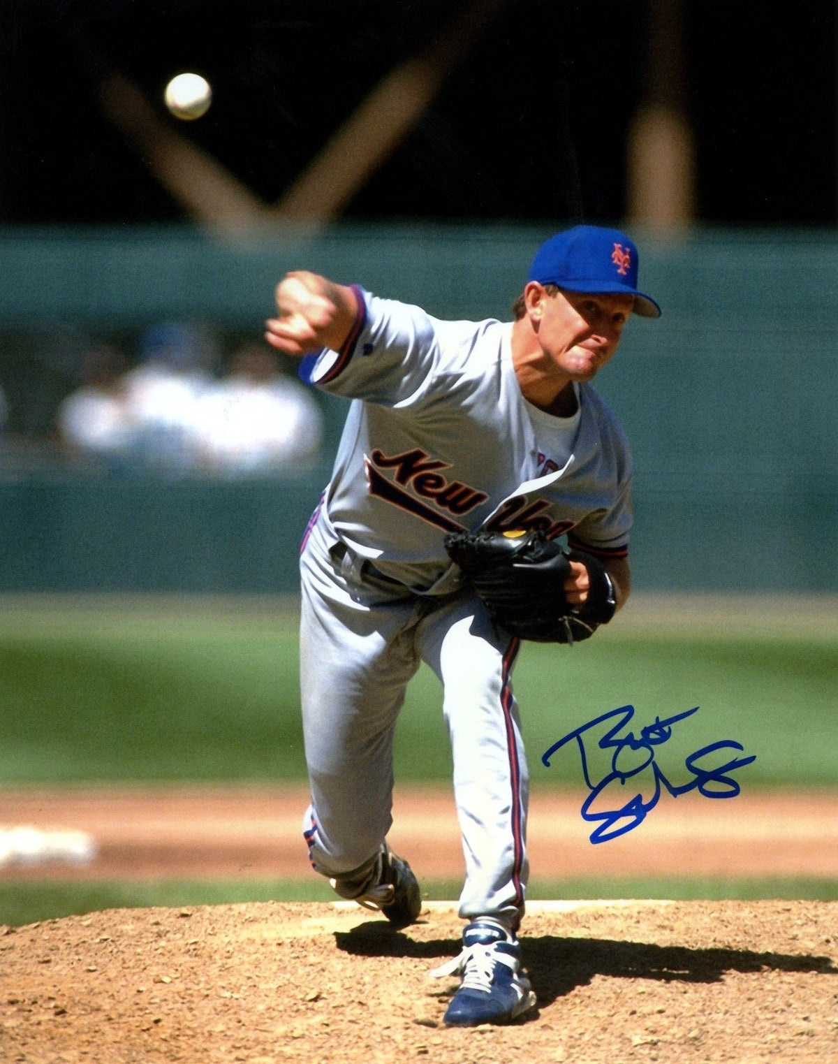 Bret Saberhagen Signed Autographed New York Mets 8x10 Photo LSCM COA #2