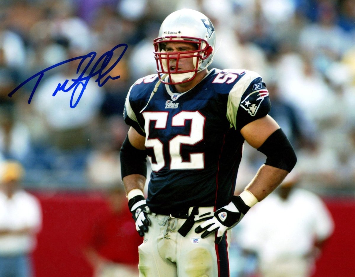 Ted Johnson Signed Autographed New England Patriots 8x10 LSCM COA