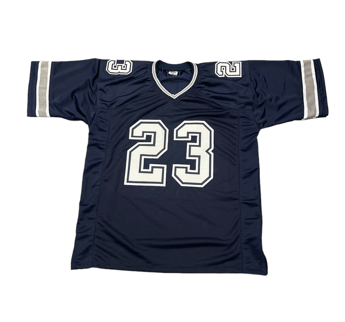 Rico Dowdle Signed Dallas Cowboys Custom Jersey w/ 2 Insc Beckett W BAS COA