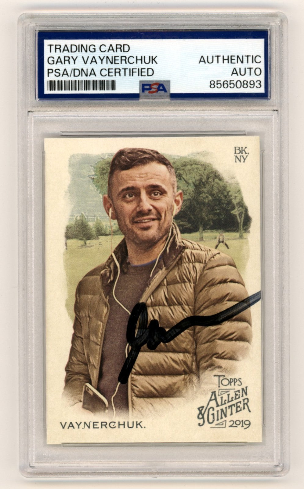 Gary Vaynerchuk 2019 Topps Allen &amp; Ginter #155 Signed PSA Auto Black Ink