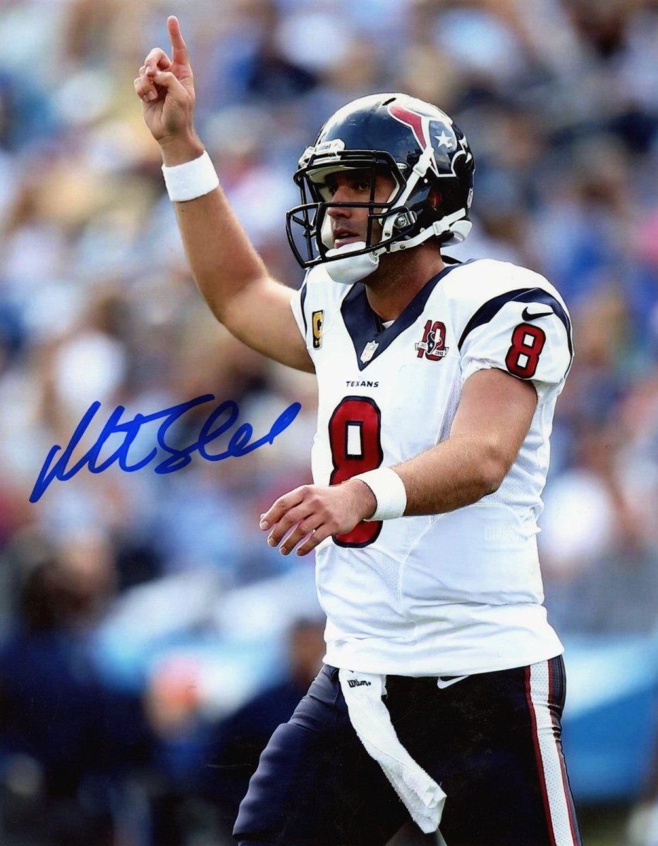 Matt Schaub Signed Autographed Houston Texans 8x10 Photo LSCM COA #3