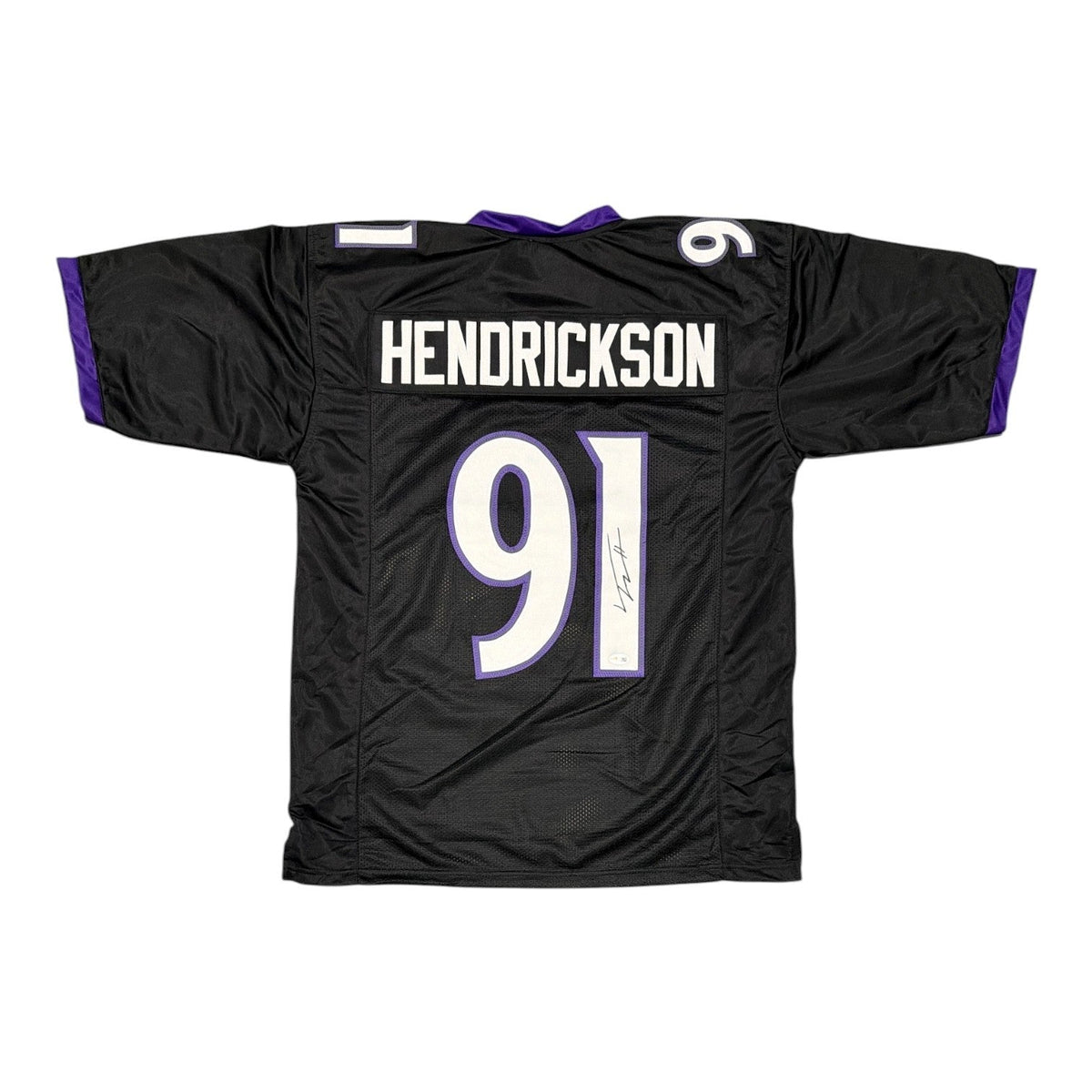 Trey Hendrickson Signed Baltimore Ravens Custom Jersey JSA Witness COA