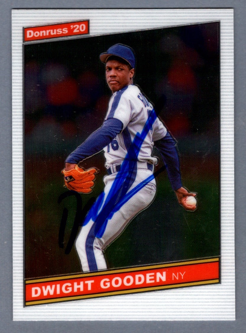 Dwight Doc Gooden Signed 2020 Donruss Optic Retro 1986 #R86-25 LSCM COA Mets