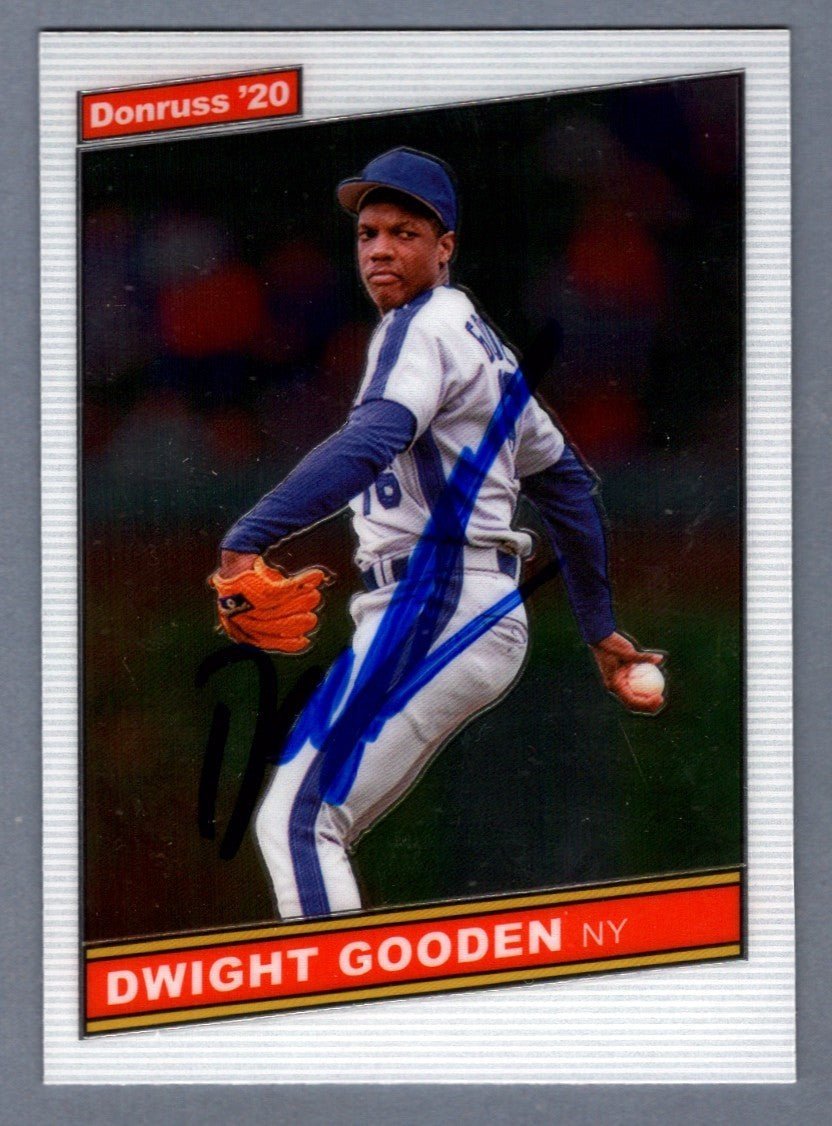 Dwight Doc Gooden Signed 2020 Donruss Optic Retro 1986 #R86-25 LSCM COA Mets