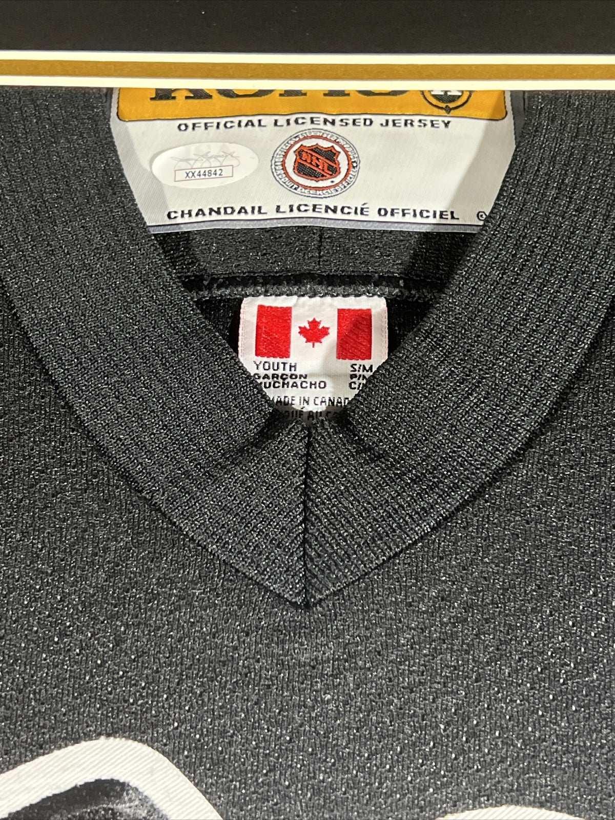 Mario Lemieux Signed Framed KOHO Jersey Pittsburgh Penguins JSA LOA
