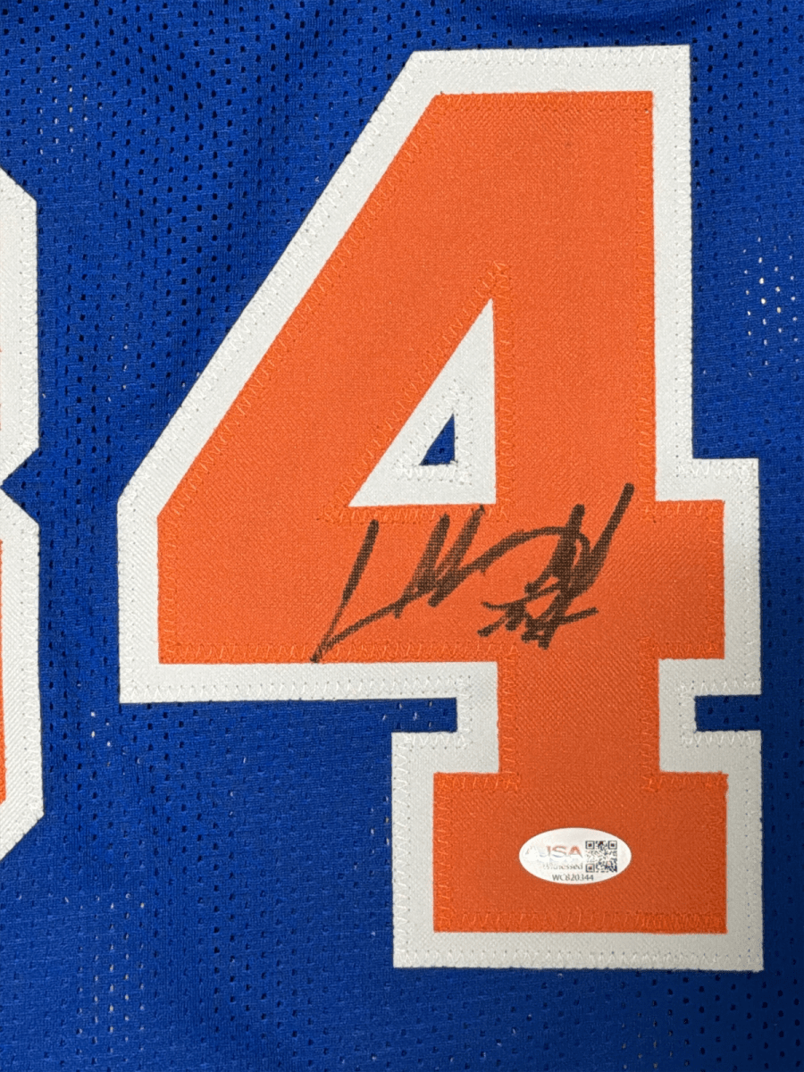 Charles Oakley Signed Autographed New York Knicks Custom Jersey JSA Witness COA