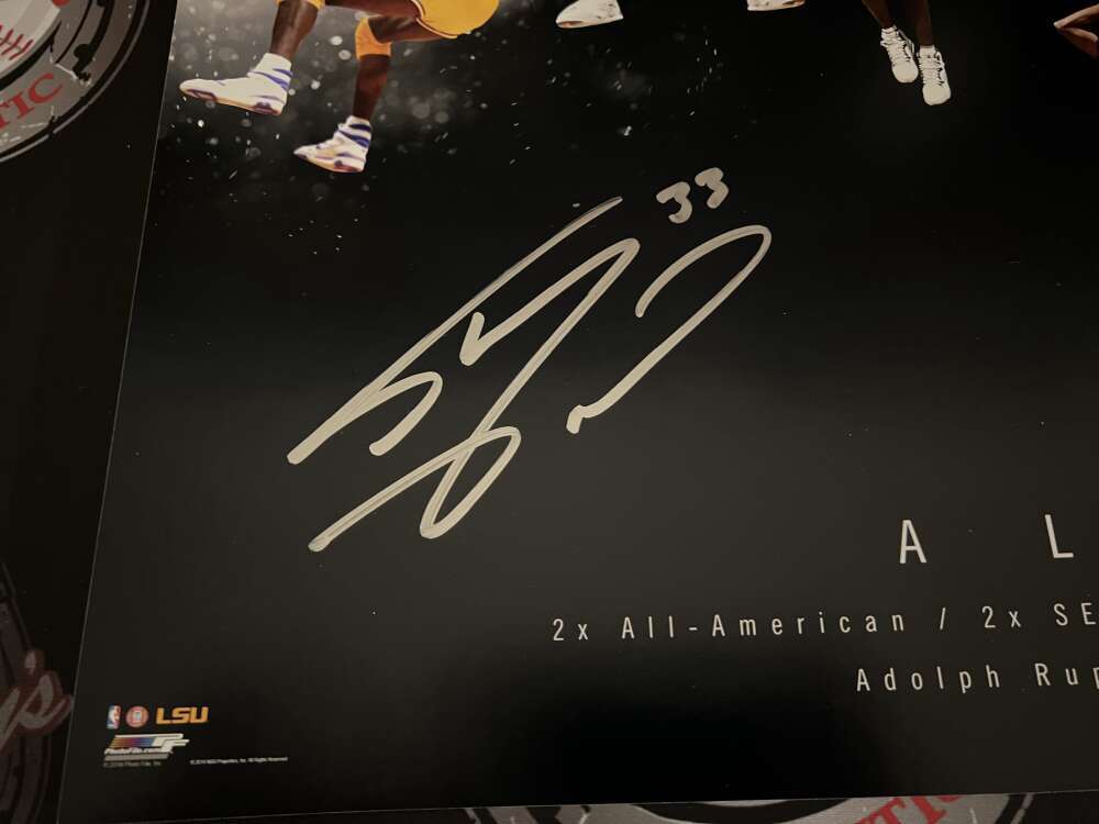 Shaquille O'Neal Shaq Signed Auto 36x15 Photo "Alpha &amp; Omega" 28/75 UDA COA LSU
