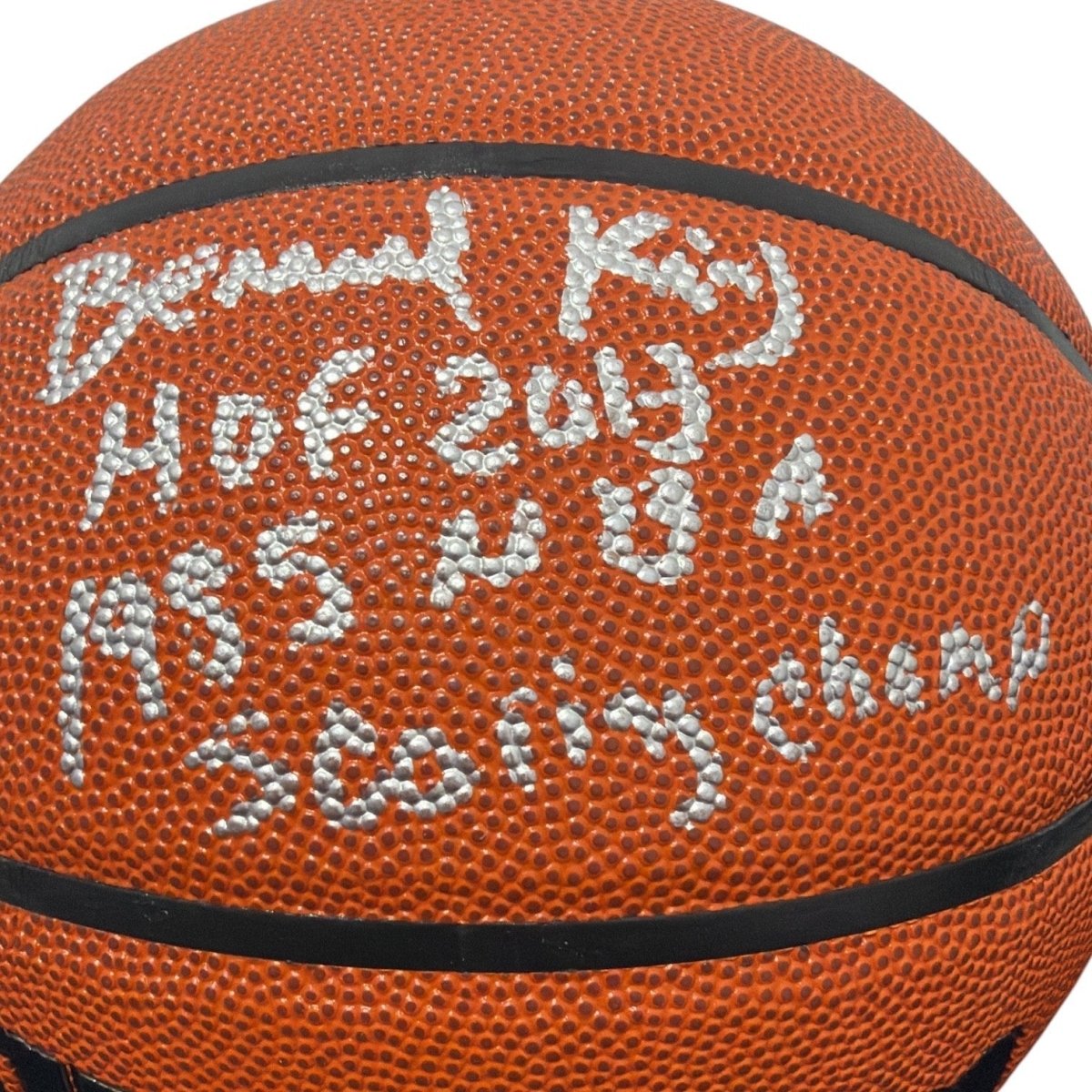Bernard King Signed Wilson NBA Basketball w/ HOF + SC Ins JSA Witness COA