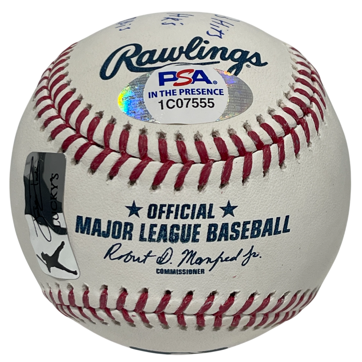 Jonathan India Signed  ROMLB Baseball w/ ROY + Stats PSA ITP HOLO COA Royals