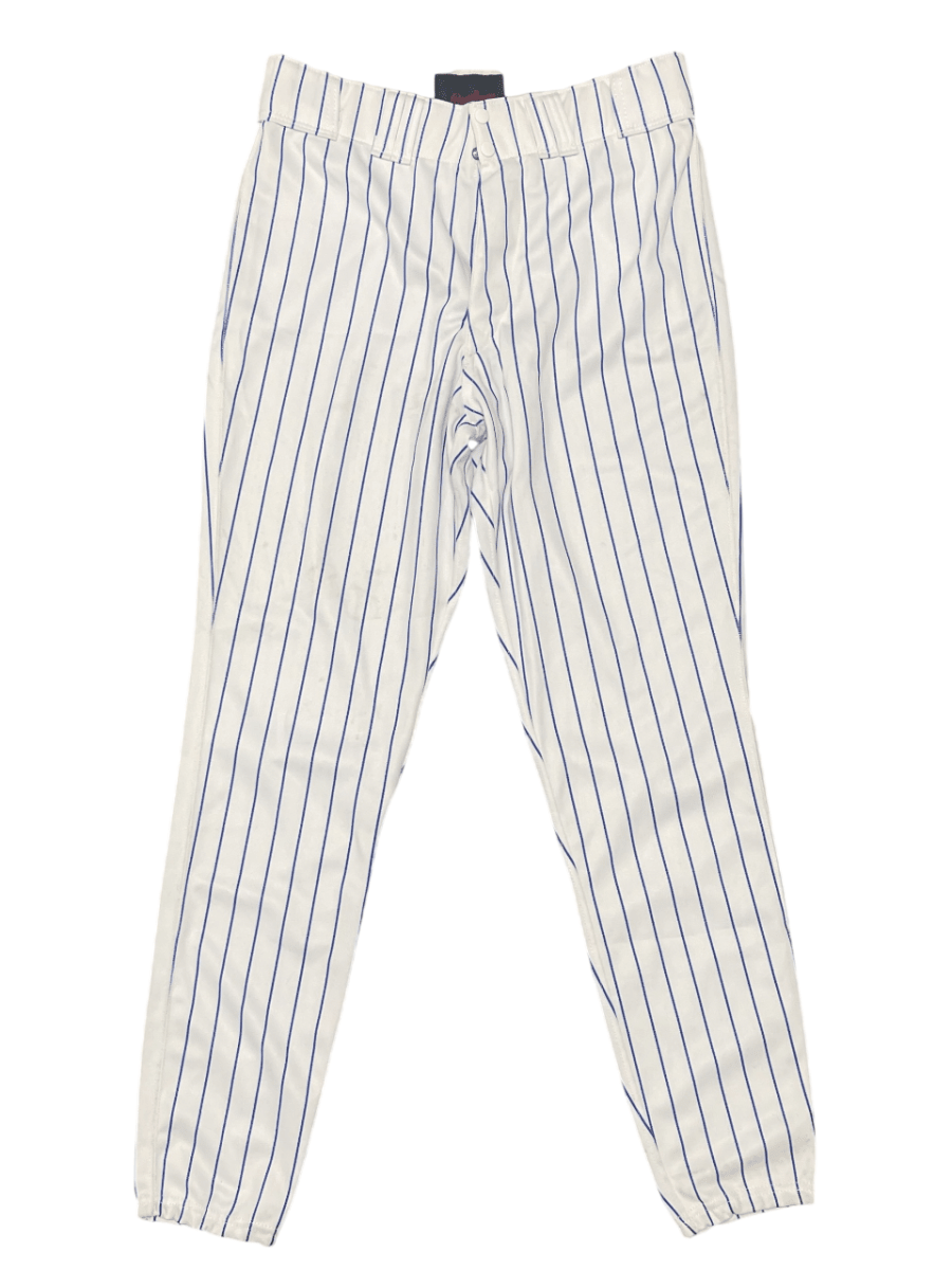 Al Leiter UNSIGNED 2001 New York Mets Game Used White Pinstripe Baseball Pants