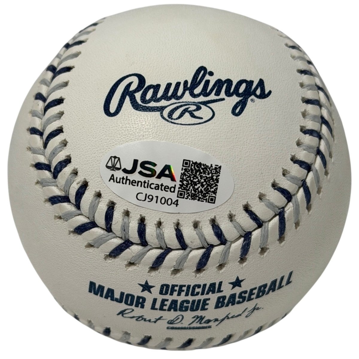 Tommy John Signed NY Yankees Logo ROMLB Baseball w/ 288 Wins JSA Witness COA