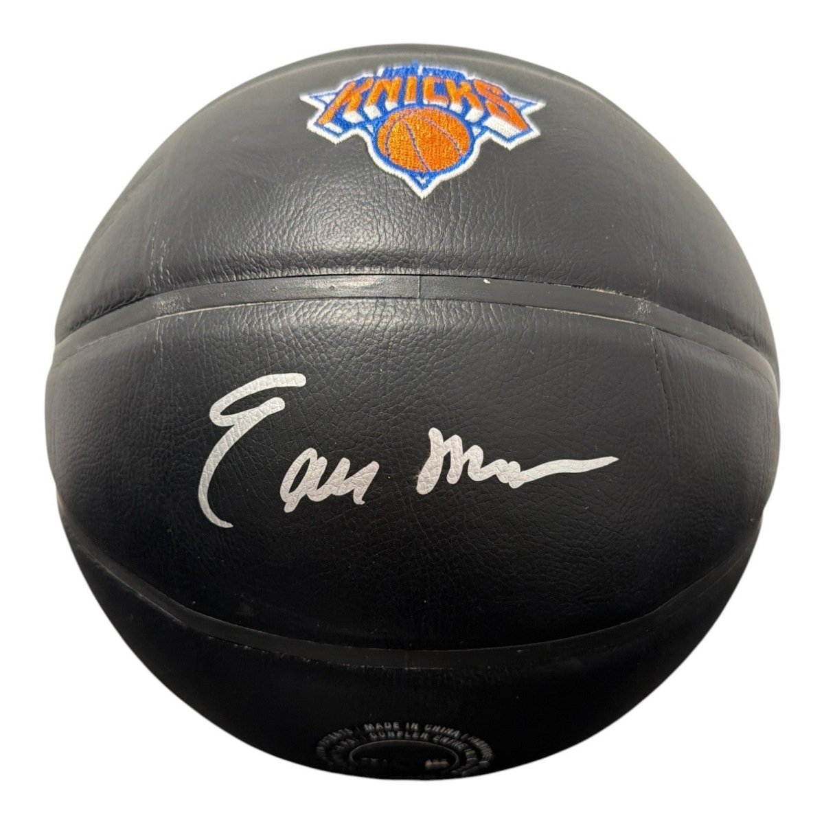 Earl Monroe Signed Black New York Knicks Wilson NBA Basketball JSA Witness COA