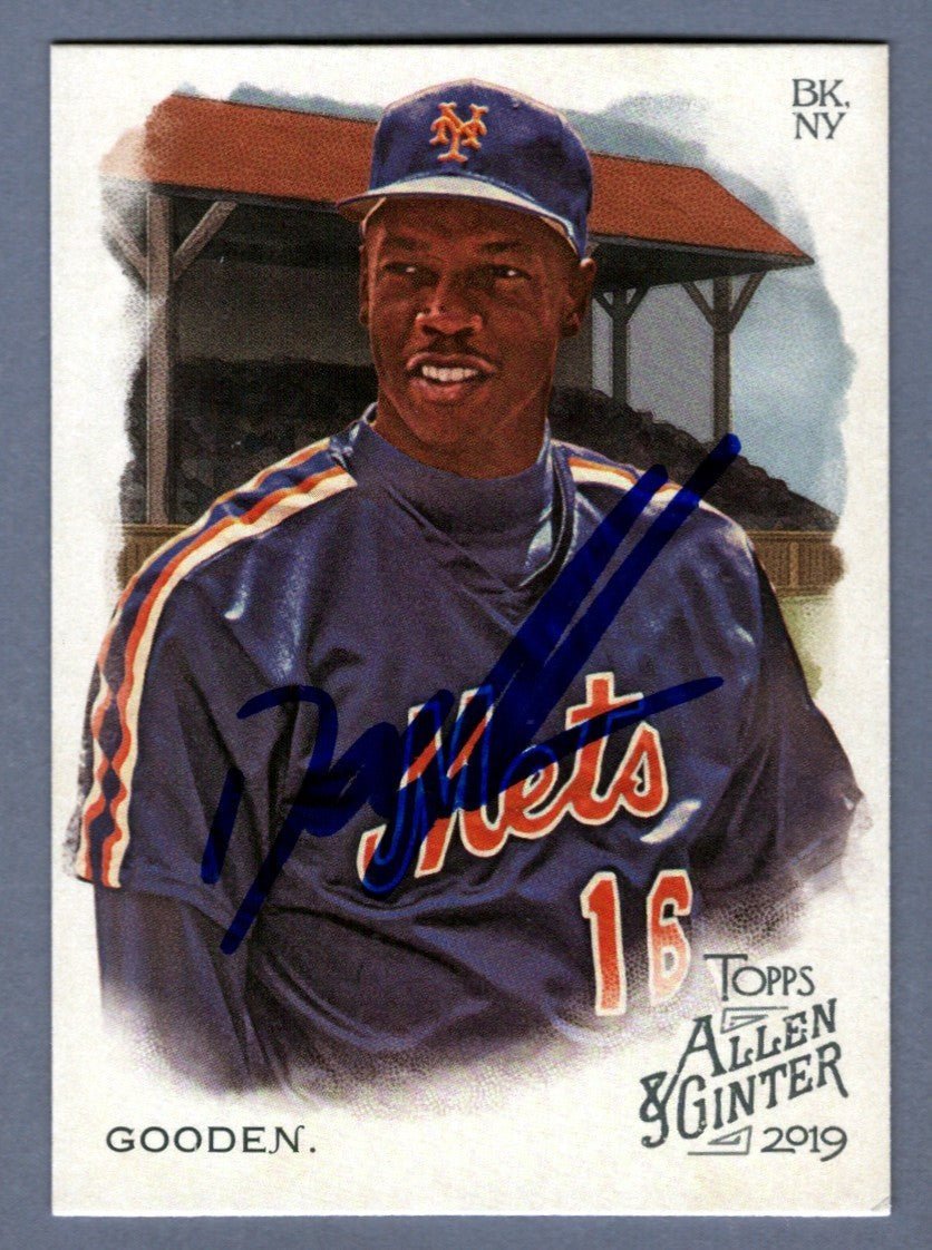 Dwight Doc Gooden Signed 2019 Topps Allen & Ginter #274 LSCM COA New York Mets