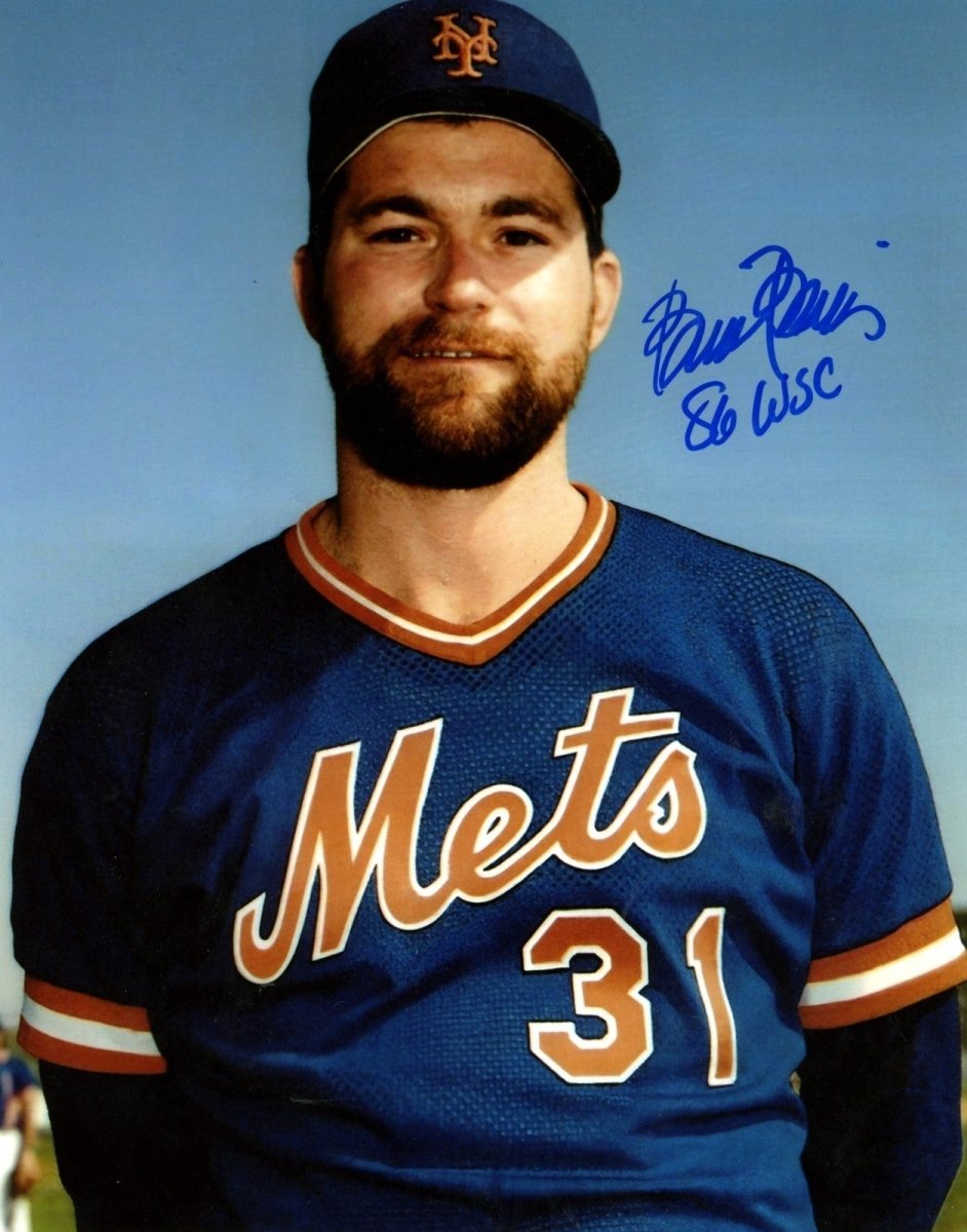 Bruce Berenyi Signed Autographed New York Mets 8x10 Photo w/ 86 WSC LSCM COA