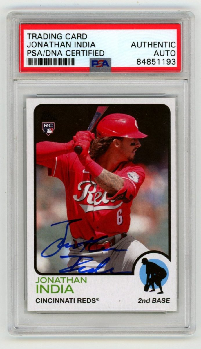 Jonathan India 2021 Topps Archives #129 Rookie RC Signed PSA Authentic Auto