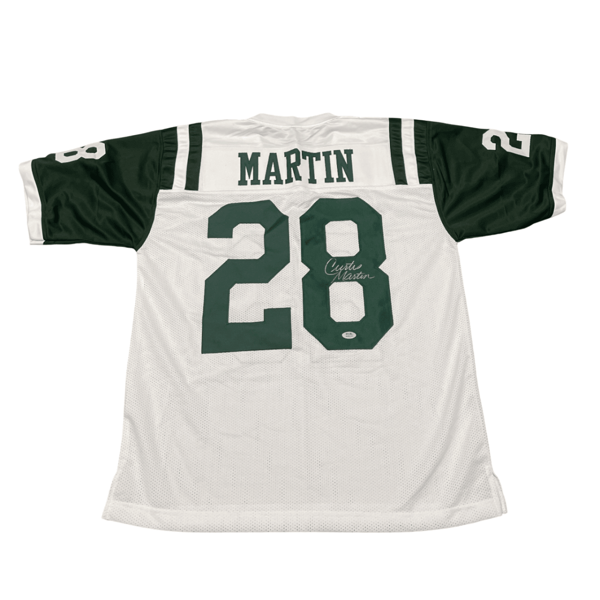 Curtis Martin Signed Autographed New York Jets Custom White Jersey PSA COA