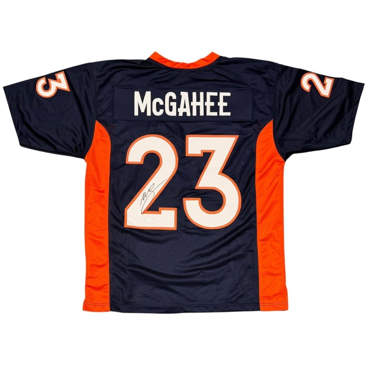 Willis McGahee Signed Autographed Denver Broncos Custom Jersey JSA Witness COA