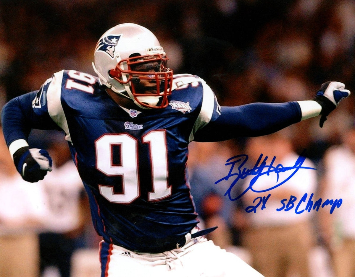 Bobby Hamilton Signed Autographed Patriots 8x10 Photo w/ 2x SB Champ LSCM COA #1