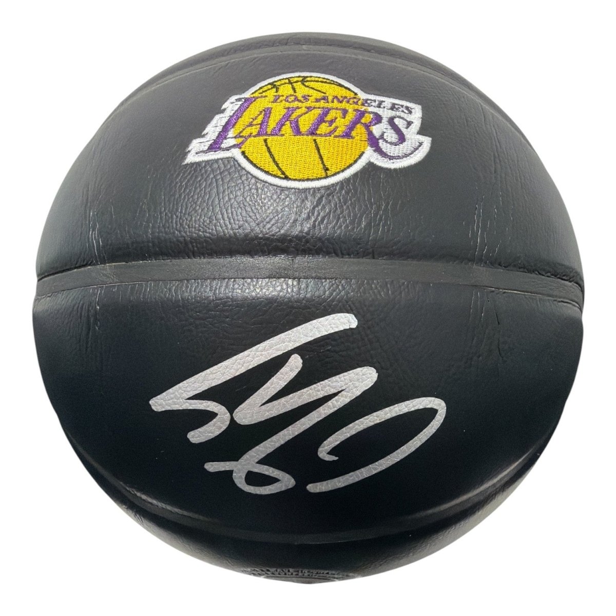 Shaquille O'Neal Signed Black Lakers Wilson Premiere NBA Basketball JSA Wit. COA