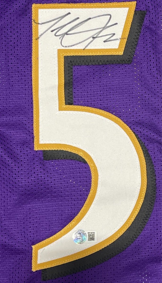 Terrell Suggs Signed Baltimore Ravens Custom Jersey Beckett Witness BAS COA