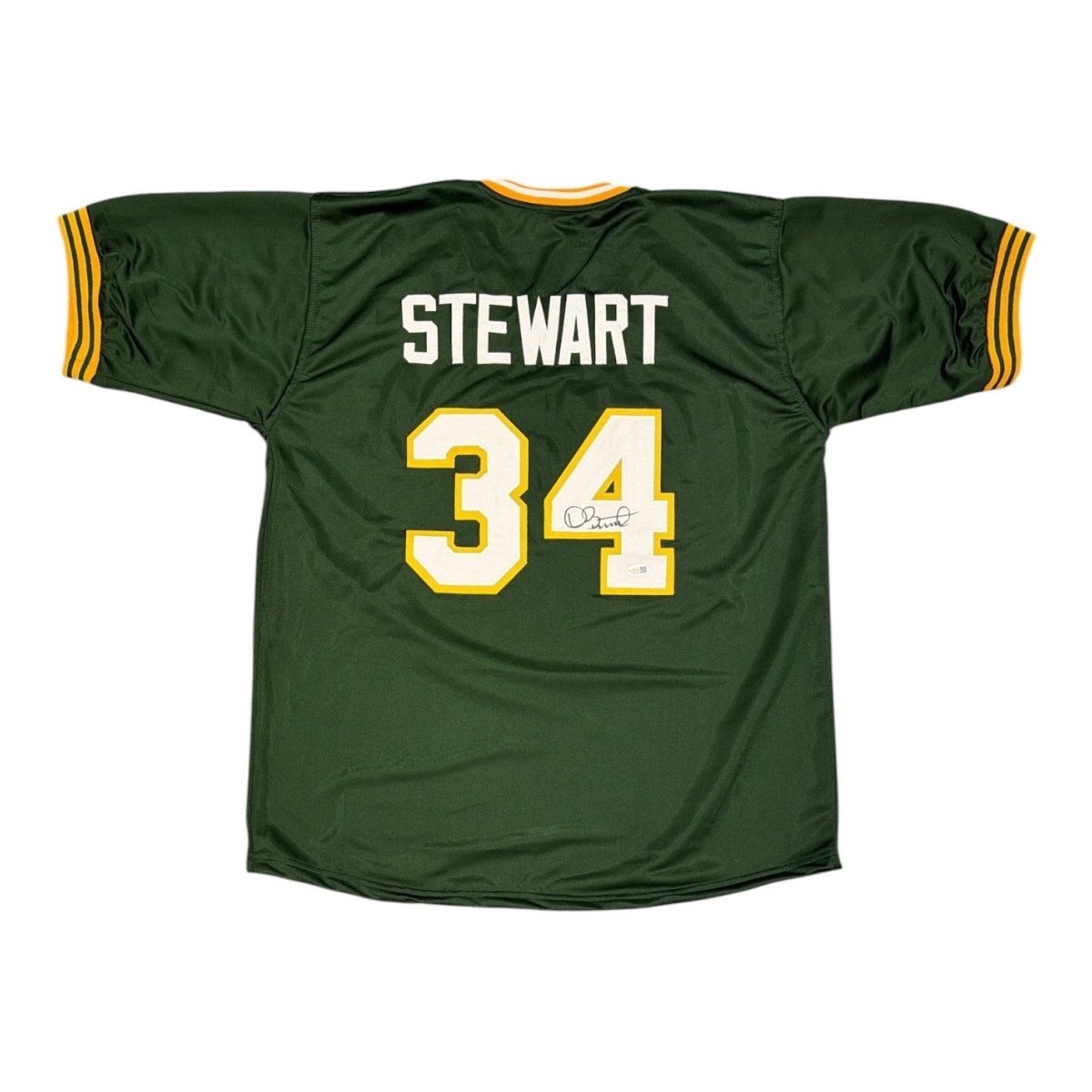 Dave Stewart Signed Autographed Oakland Athletics Custom Jersey JSA Witness COA