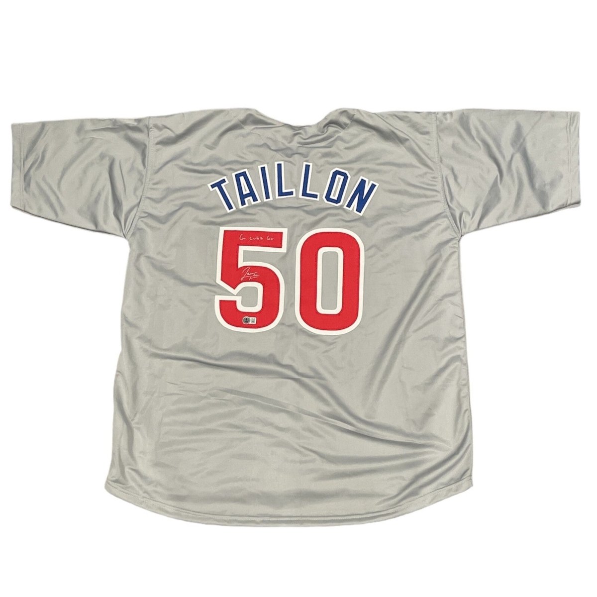 Jameson Taillon Signed Chicago Cubs Custom Jersey w Go Cubs Go Beckett W BAS COA
