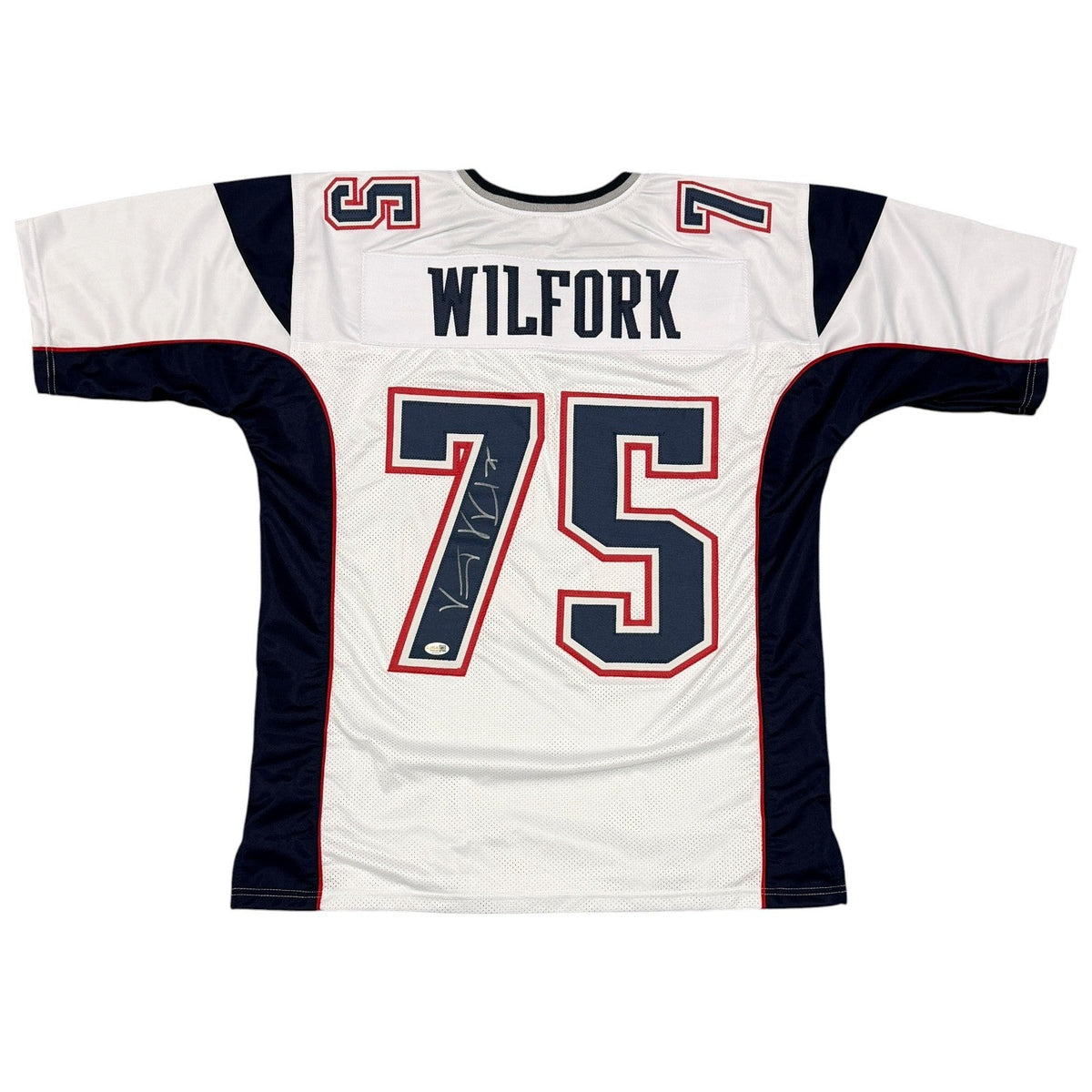 Vince Wilfork Signed New England Patriots Custom Jersey JSA Witness COA