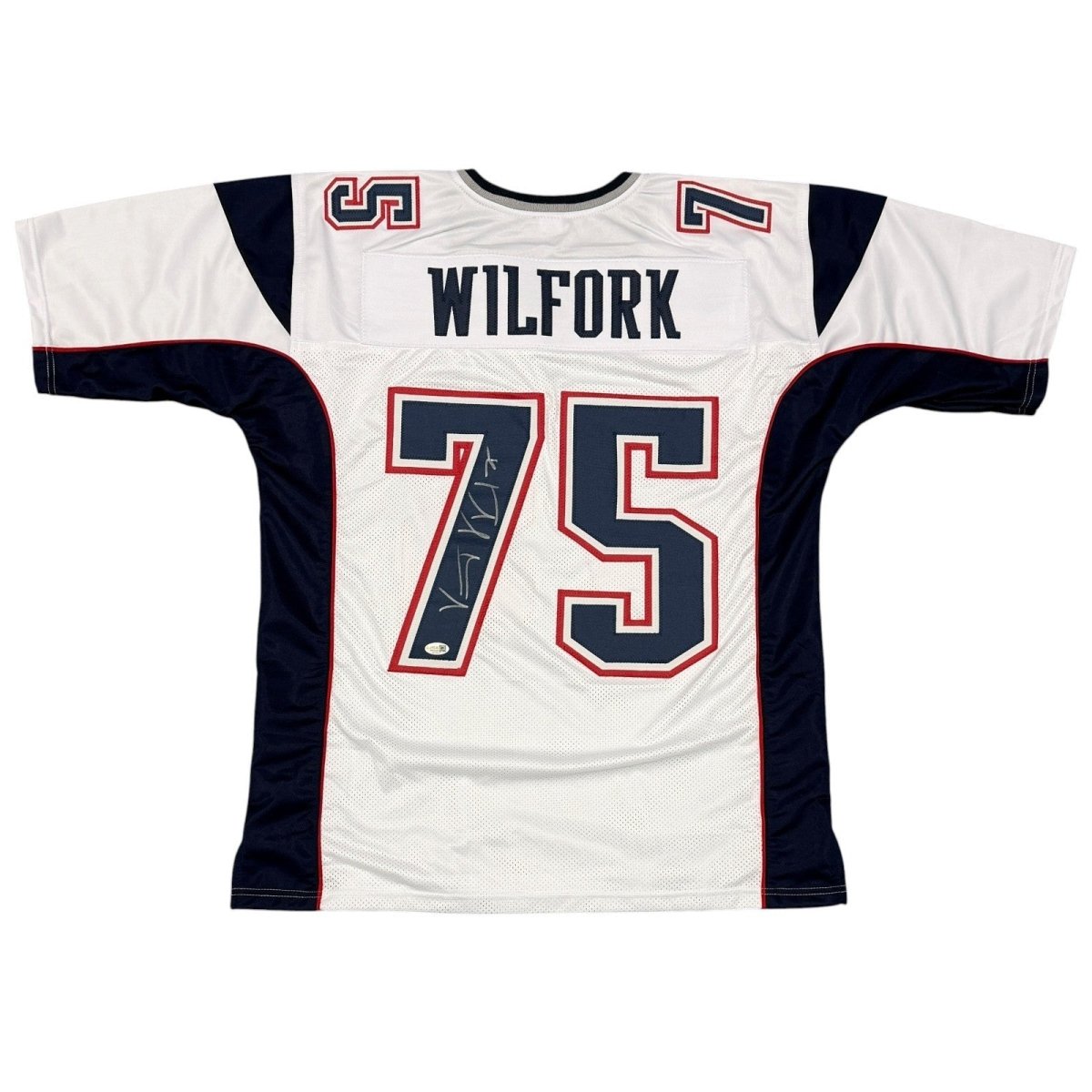 Vince Wilfork Signed New England Patriots Custom Jersey JSA Witness COA