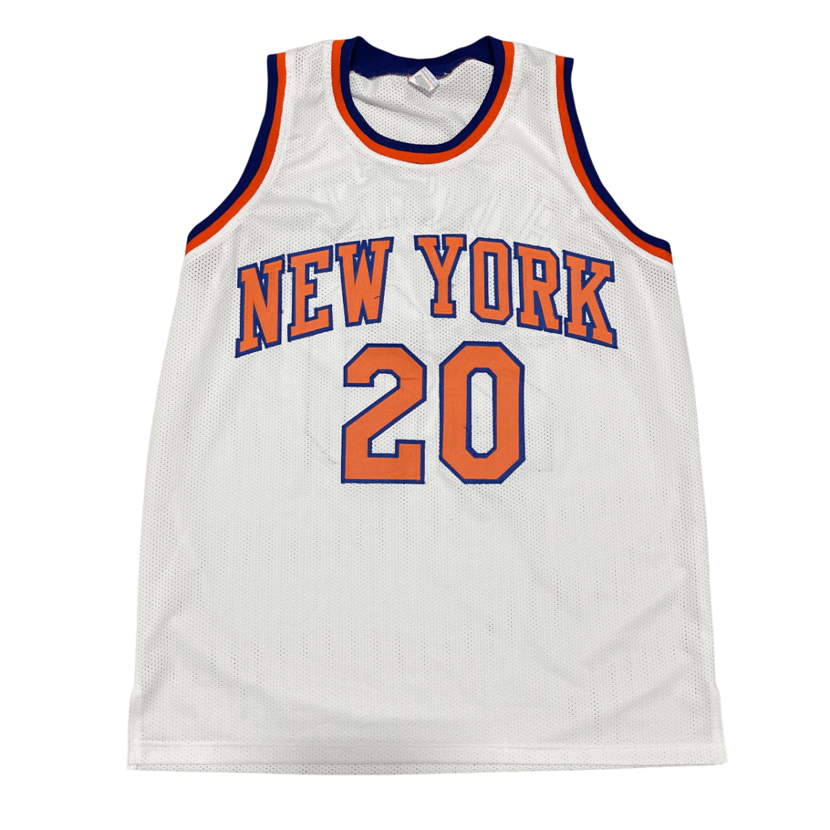 Allan Houston Signed New York Knicks Custom Jersey Beckett Witness BAS COA