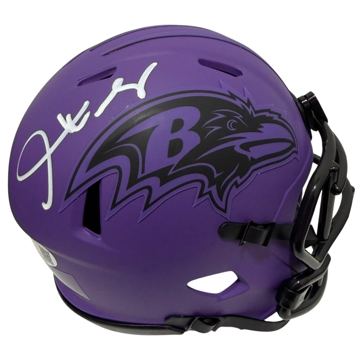 Derrick Mason Signed Autographed Baltimore Ravens Rave Mini Helmet JSA Wit COA