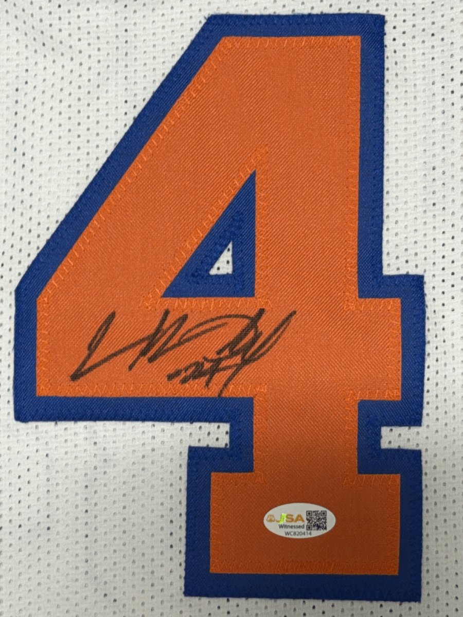 Charles Oakley Signed Autographed New York Knicks Custom Jersey JSA Witness COA