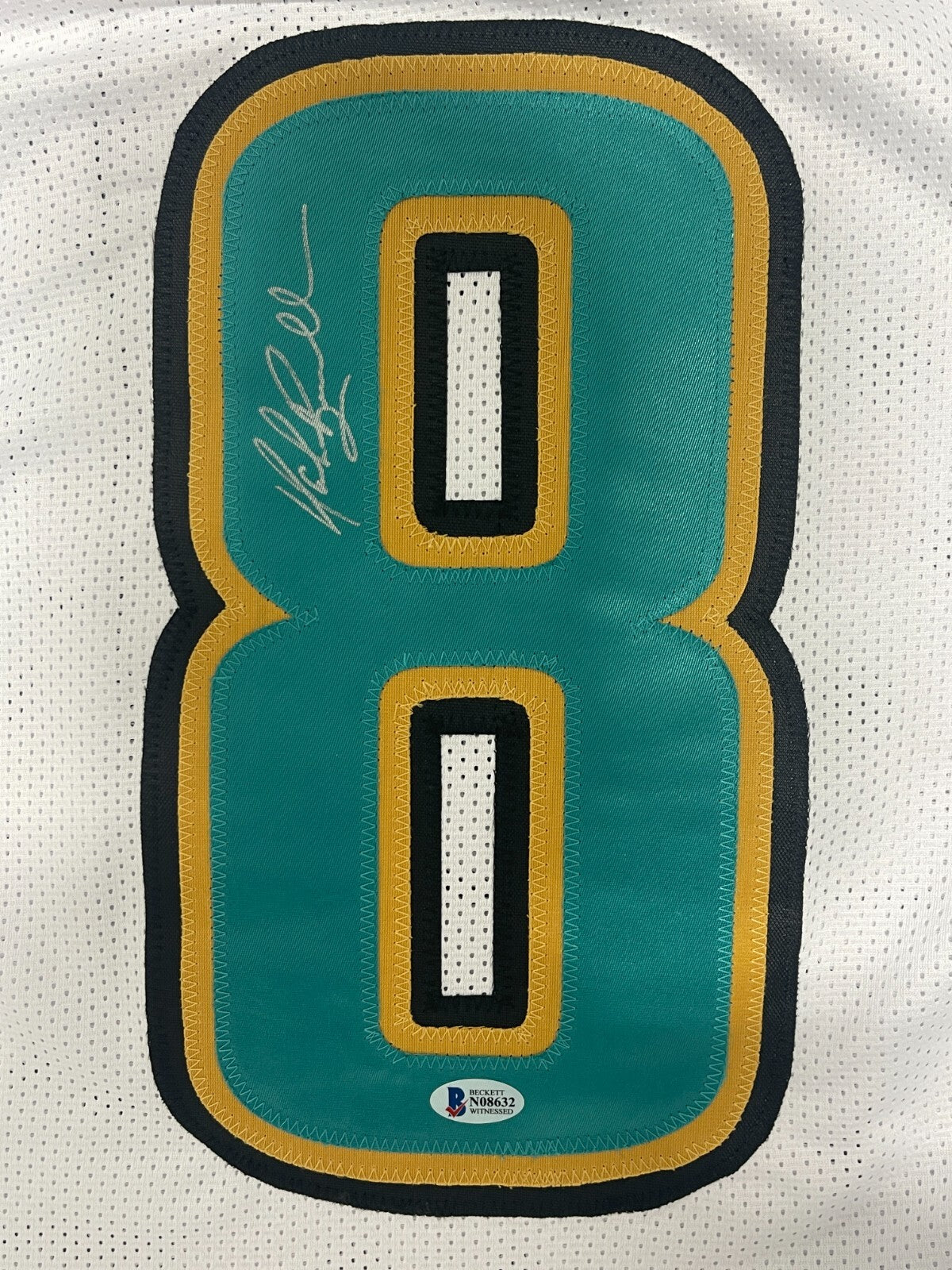 Mark Brunell Signed Jacksonville Jaguars Custom Jersey Beckett Witness BAS COA