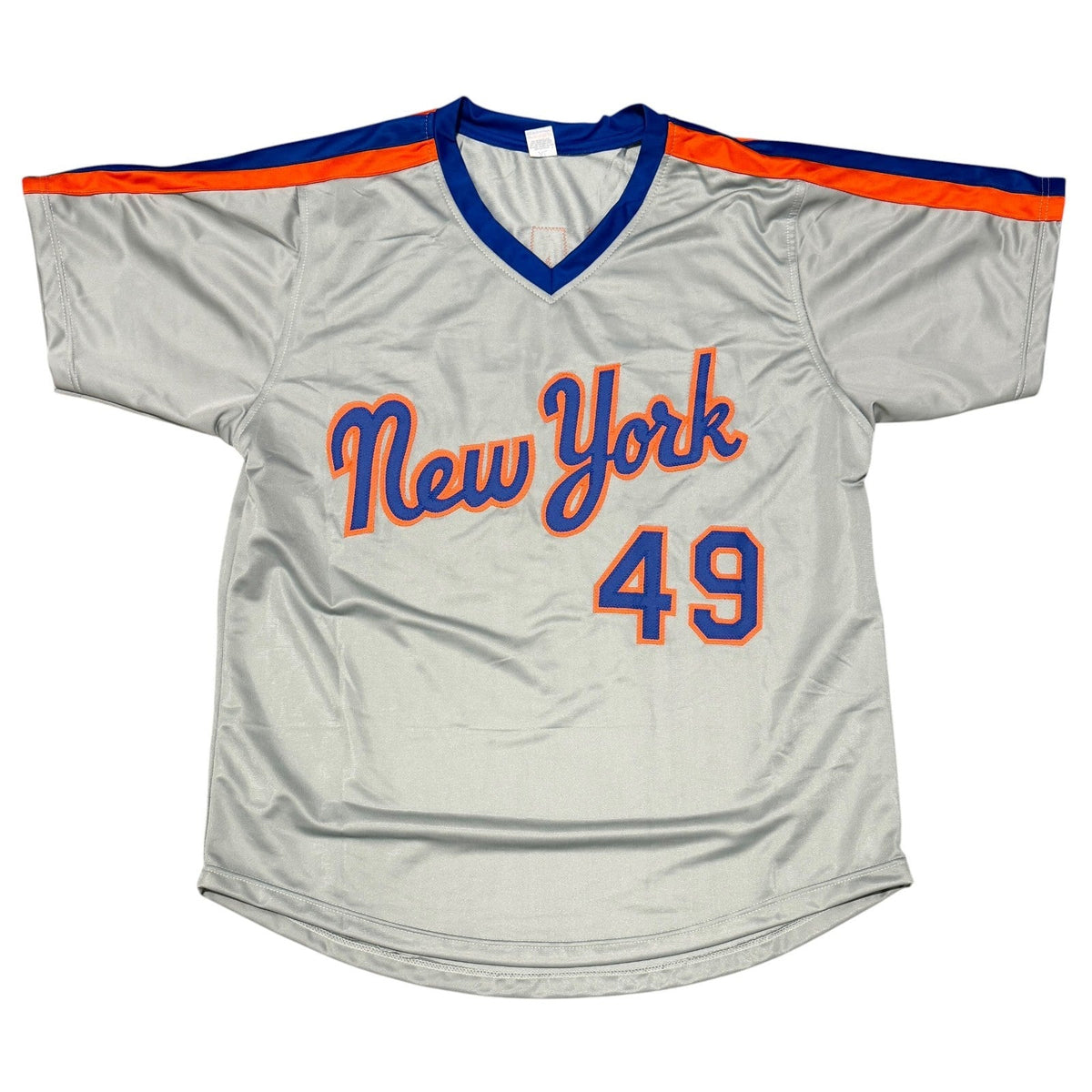 Ed Hearn Signed New York Mets Custom Jersey w/ 86 WSC JSA Witness COA