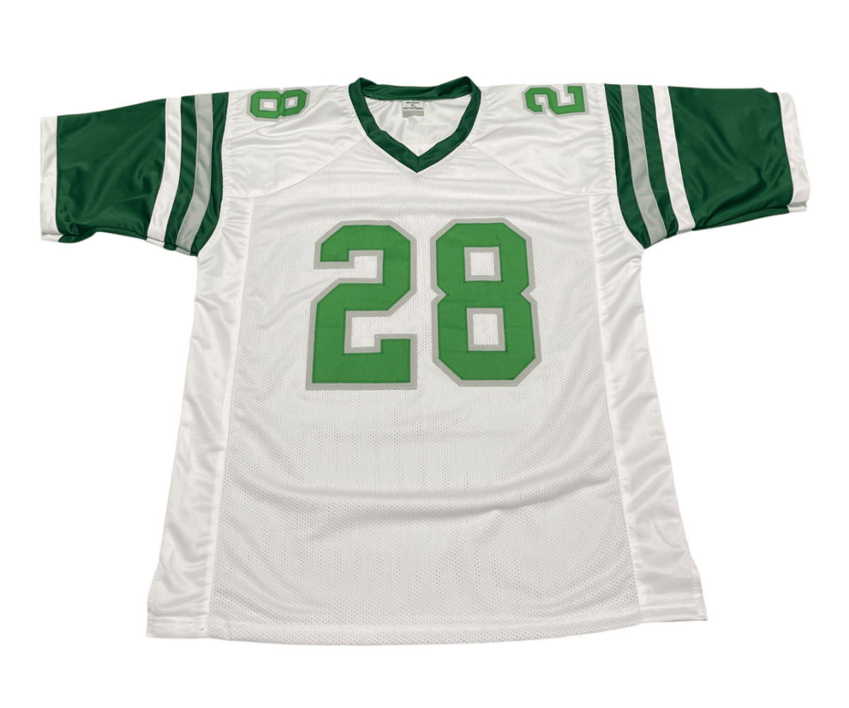 Bill Bradley Signed Philadelphia Eagles Custom White Jersey Beckett Wit BAS COA