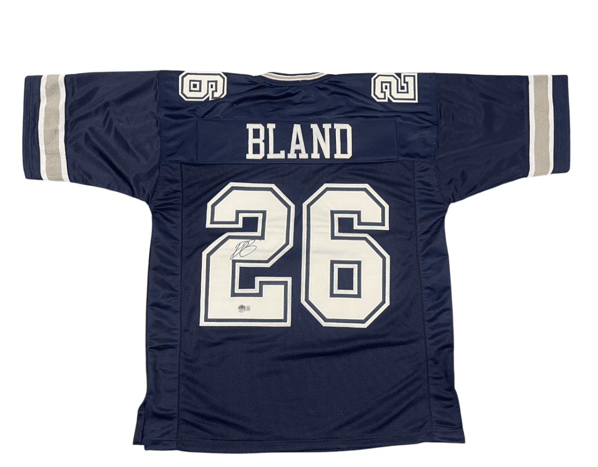 DaRon Bland Signed Dallas Cowboys Custom Jersey Beckett Witness BAS COA