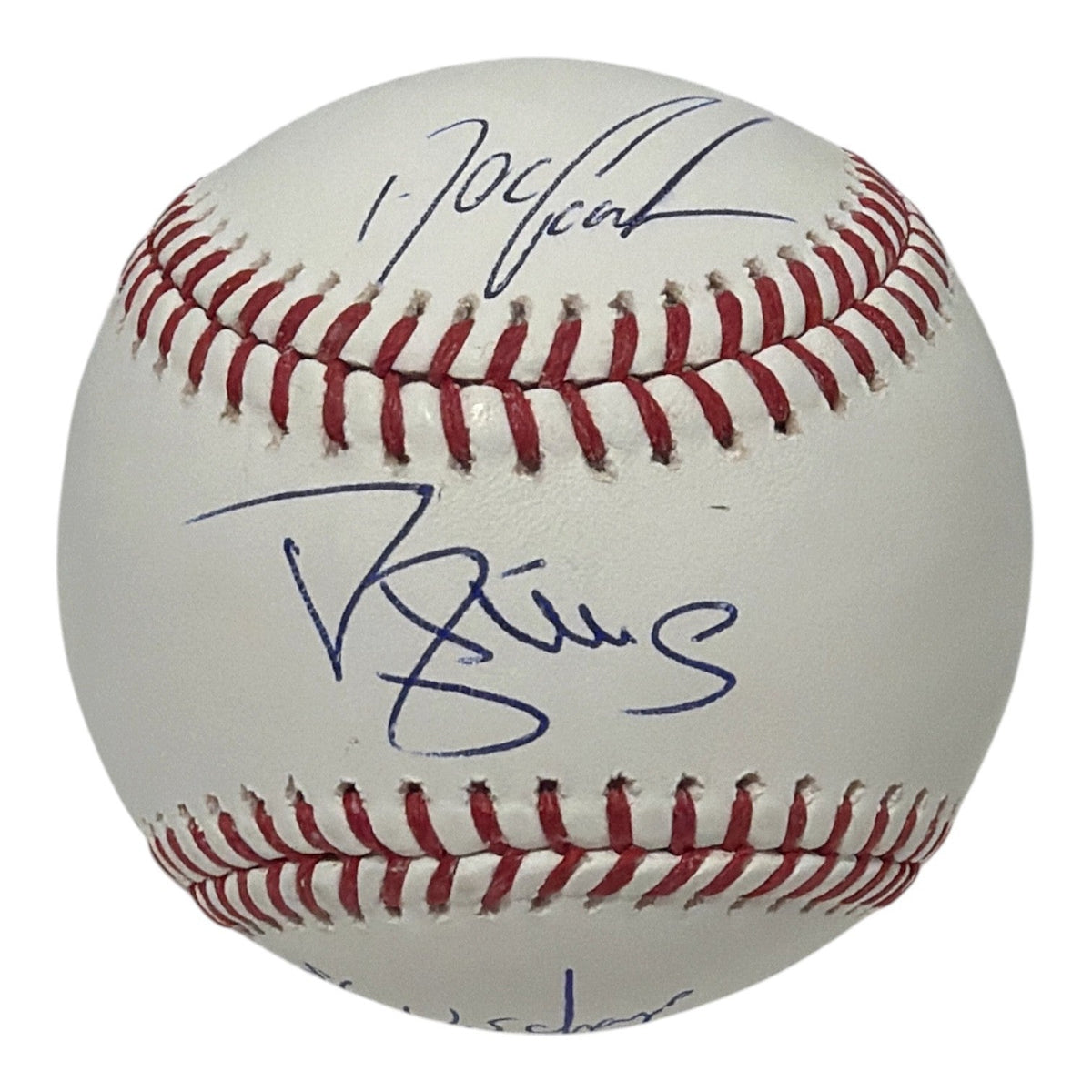 Doc Gooden Darryl Strawberry Dual Signed ROMLB Baseball w/ 86 WS Champs JSA COA