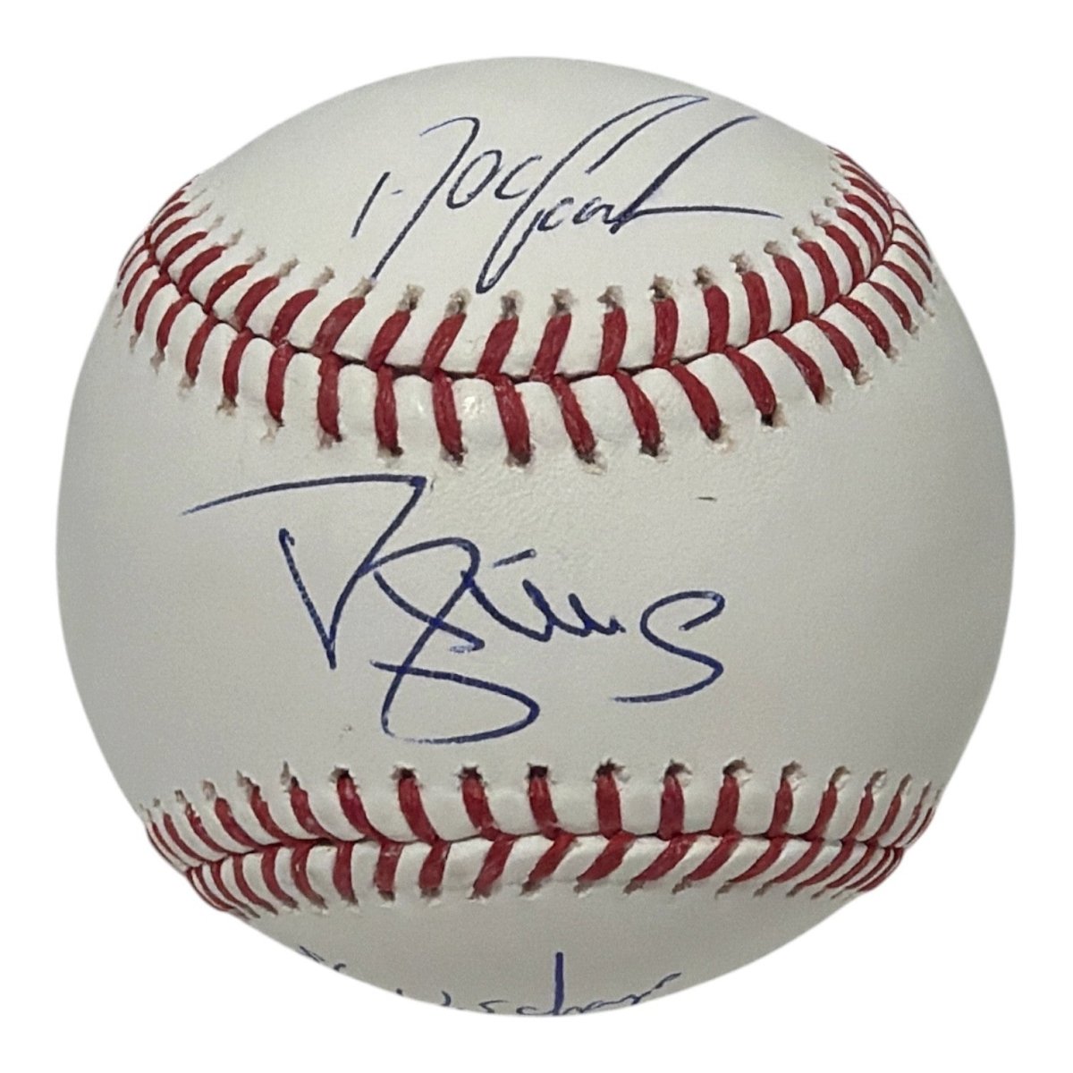 Doc Gooden Darryl Strawberry Dual Signed ROMLB Baseball w/ 86 WS Champs JSA COA
