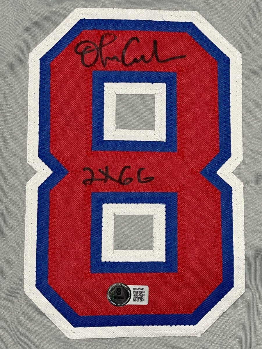 Orlando Cabrera Signed Expos Custom Jersey w/ 2 GG Beckett BAS COA
