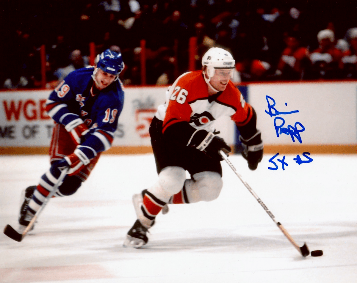 Brian Propp Signed Philadelphia Flyers 8x10 Photo w/ 5x AS LSCM COA